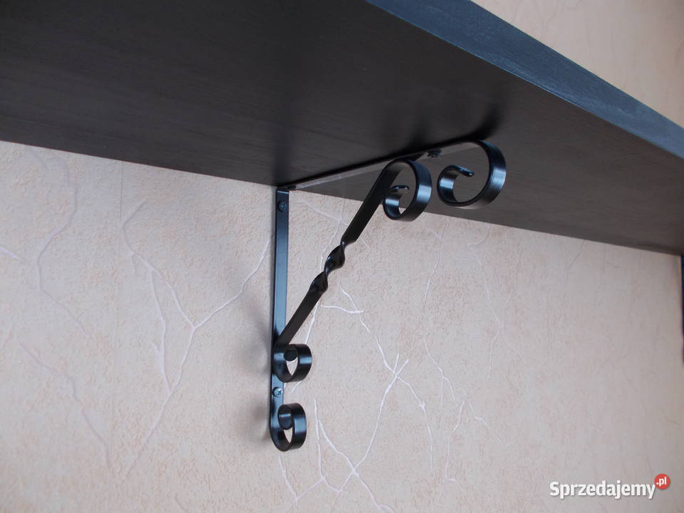 Półka drewniana sosna czarna dowolny wymiar nowa