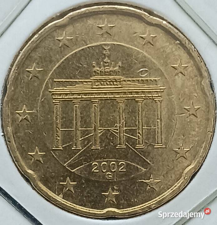 20 Centów Niemcy 2002 r men G wielkopolskie Konin