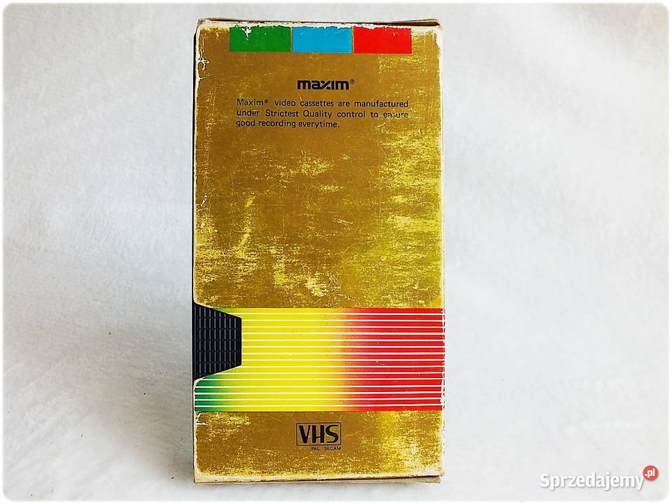 Kaseta VHS MAXIM 180 minut Nagrane Filmy RELIKT lektor Żary