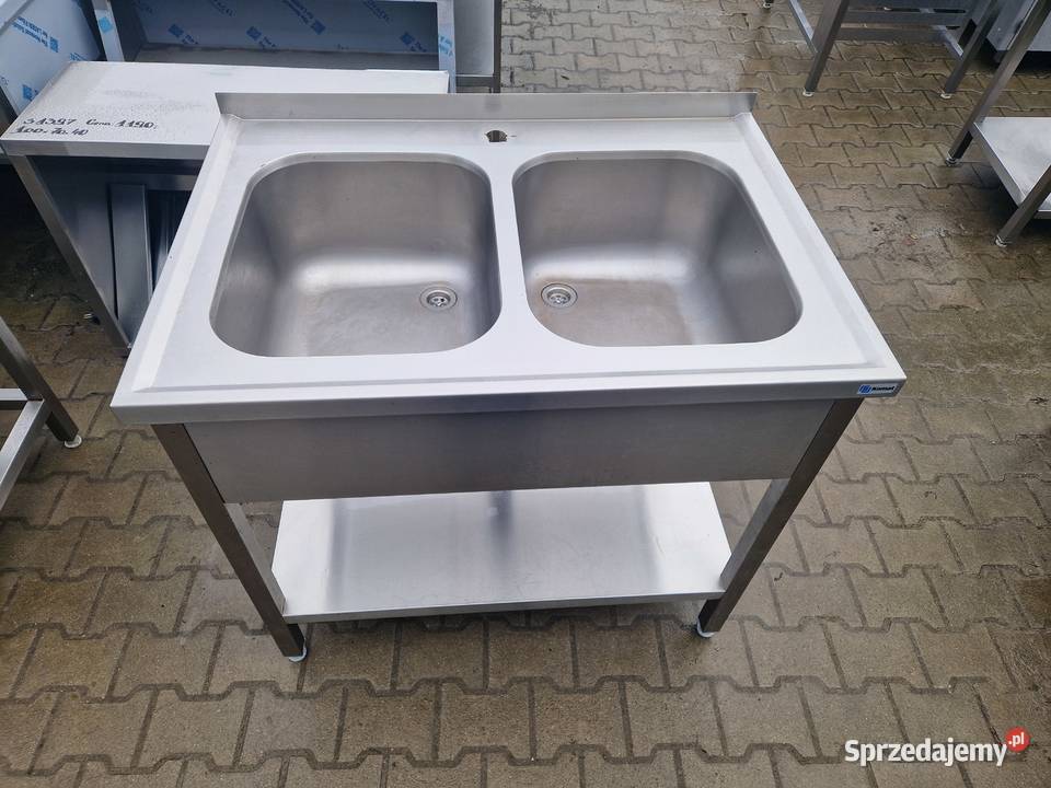 Zlew Gastronomiczny 2 Komorowy Z Półką 1007085 Ostrów Wielkopolski