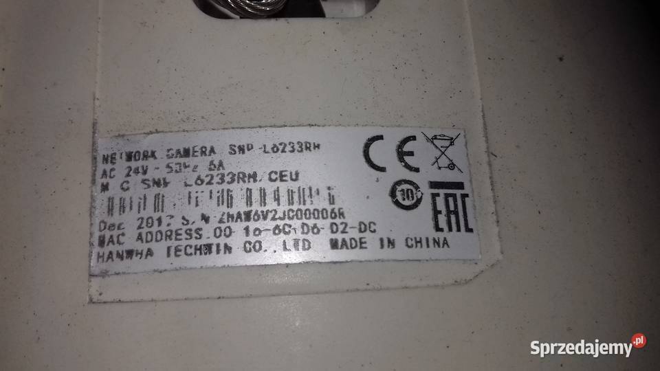 Kamera Obrotowa IP Hanwha Techwin Samsung Elektronika