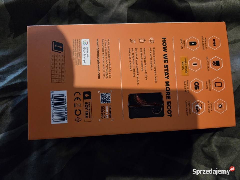 Smartfon Hammer Iron 6 Case nie zniszczalny Hammer Zaborowice