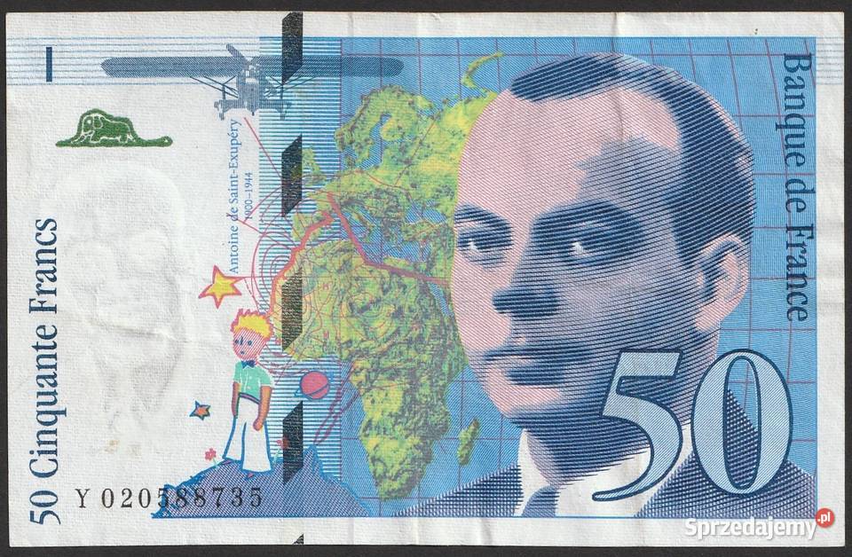 FRANCJA 50 FRANKÓW 1994 de SaintExupery Y Łódź