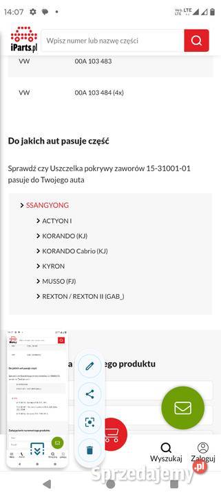 Zestaw uszczelek victorr reinz 153100101 Wrocław