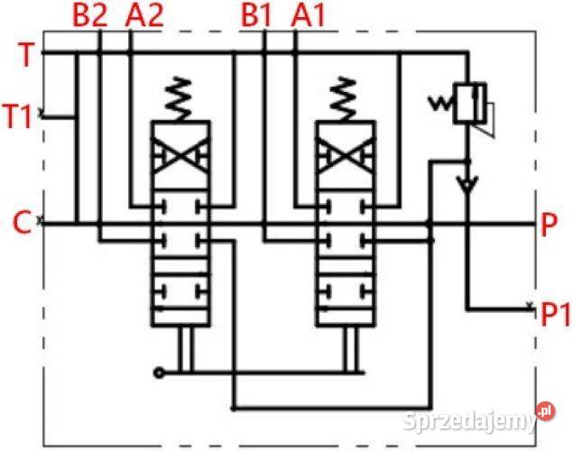 Rozdzielacz Hydrauliczny 7 SEK 40L Z JOYSTICKAMI Solec Kujawski