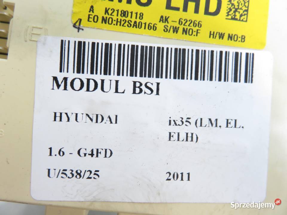 BSI HYUNDAI ix35 16 G4FD 919502S521 osobowe sprzedam