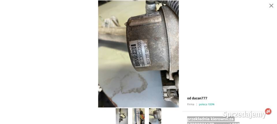 przekładnia kierownicza 6700003117B peugeot 208 Zawieszenie i układ kierowniczy Zawieszenie i układ kierowniczy Jelcz-Laskowice
