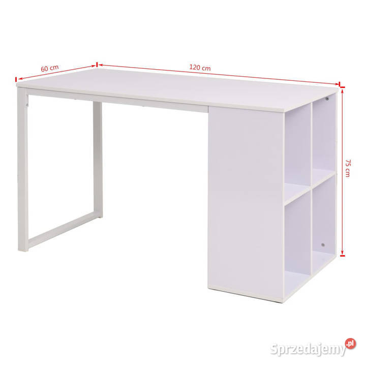 Biurko 120 x 60 x 75 białe WM245721 mazowieckie Warszawa