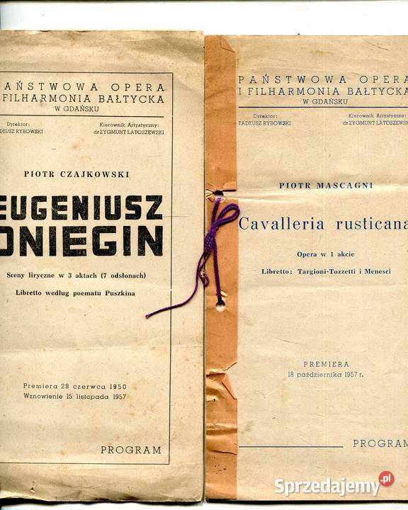 Foldery Tetralne Operowe Baletowe 24 egz Książki i Podręczniki