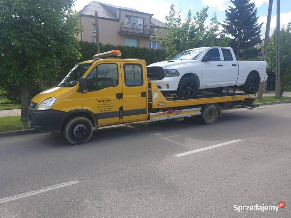 Pomoc drogowa transport maszyn materiałów Dąbrowa Białostocka