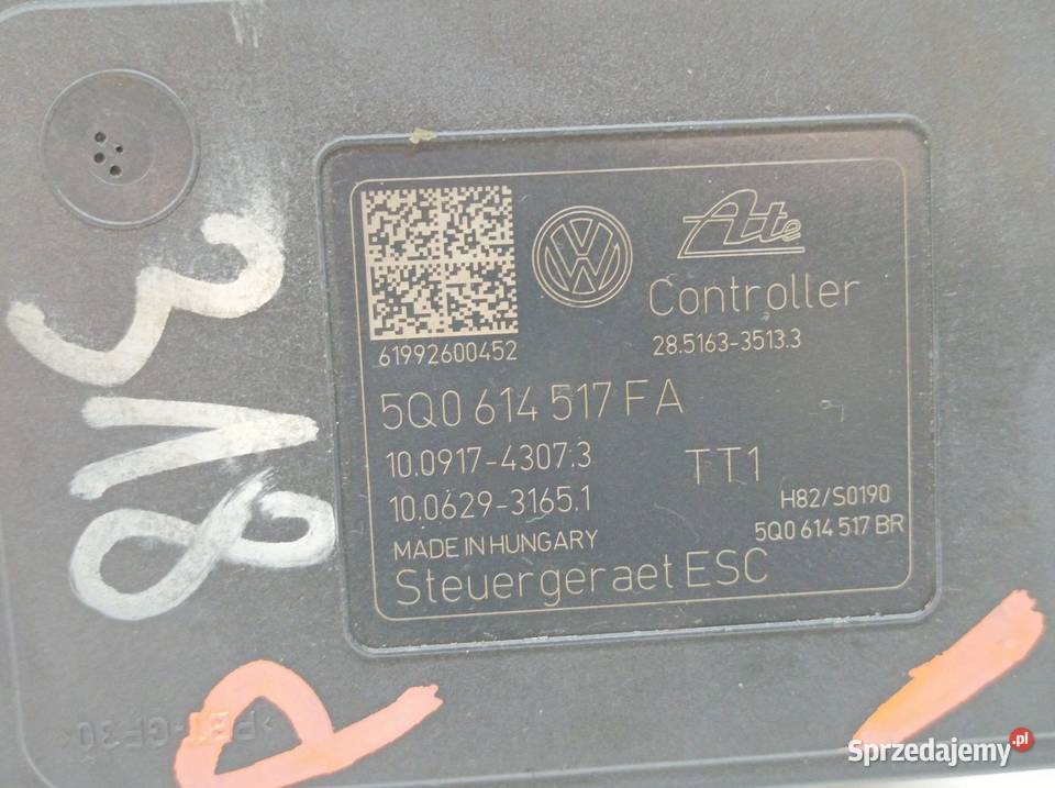 POMPA ABS 5Q0614517FA 10022019154 5Q0614517FA Układ ABS i ESP