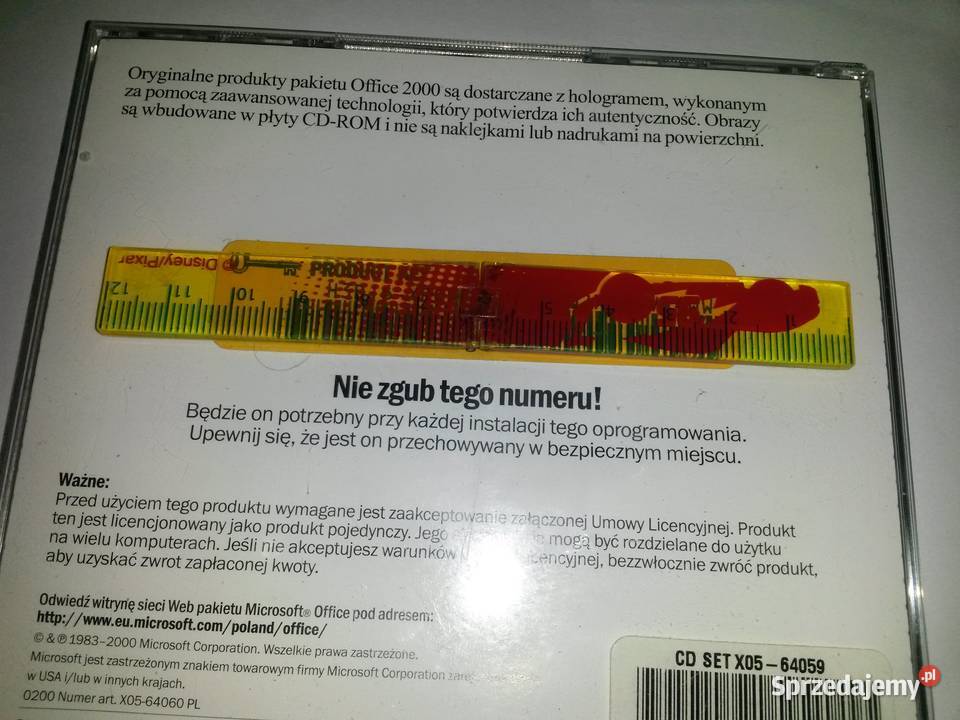 Microsoft Office2000 Professional biurowe Oprogramowanie