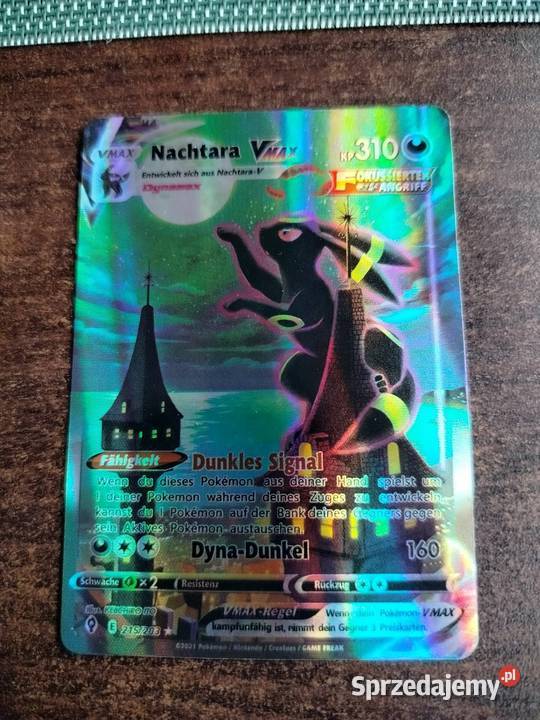 Karta kolekcjonerska pokemon vmax 215203 rarytas Szczecin