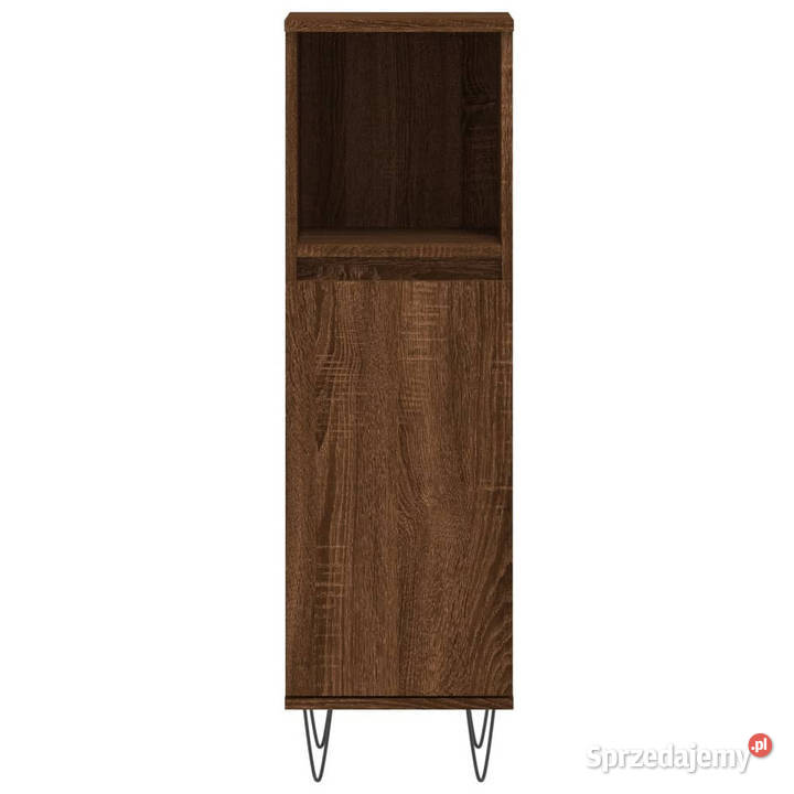 Szafka łazienkowa brązowy dąb 30x30x100 WM831563 Warszawa