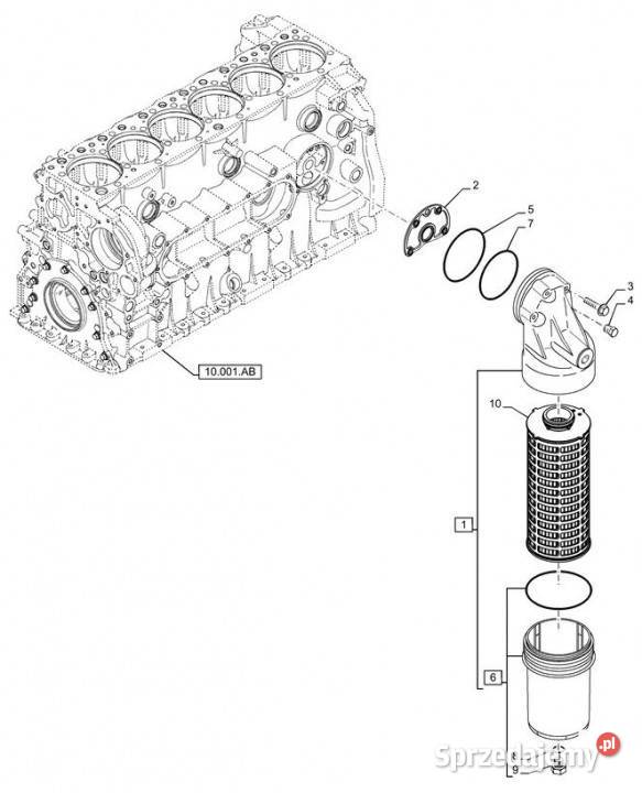 Holland T6090 T6070 Pokrywa 8097845