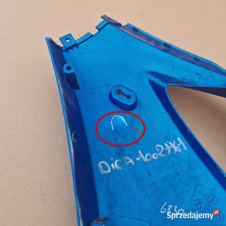 TRIUMPH DAYTONA 675 0612 BOK BOCZEK OSŁONA Bieleń