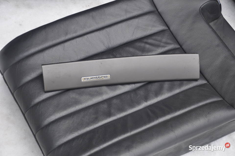 Boczki Komplet Skóra Czarna Audi A6 C5 Dekor osobowe Rzeszów