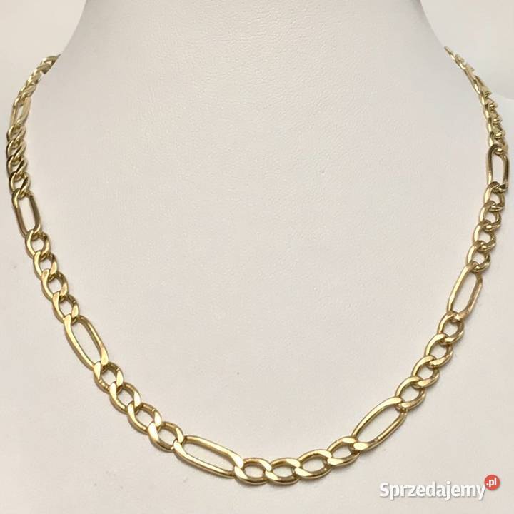 Złoty ŁAŃCUSZEK damski 14K piękny FIGARO 60 CUD Warszawa