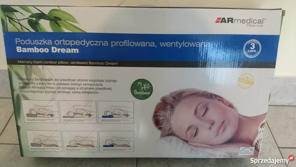 Poduszka orto50x30x10 profilowana wentylo Bamboo Zdrowie sprzedam