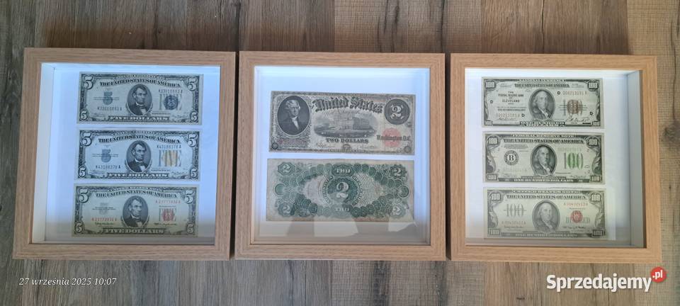 banknoty 5 dolarów usa Warszawa sprzedam