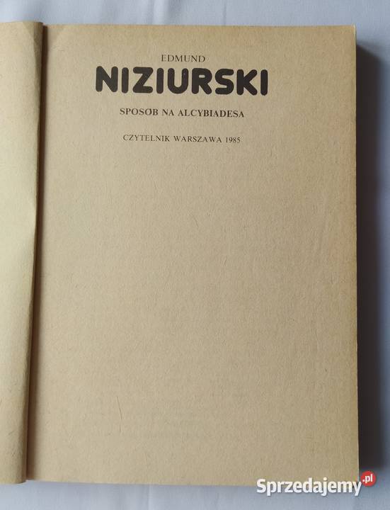 SPOSÓB na ALCYBIADESA Edmund Niziurski