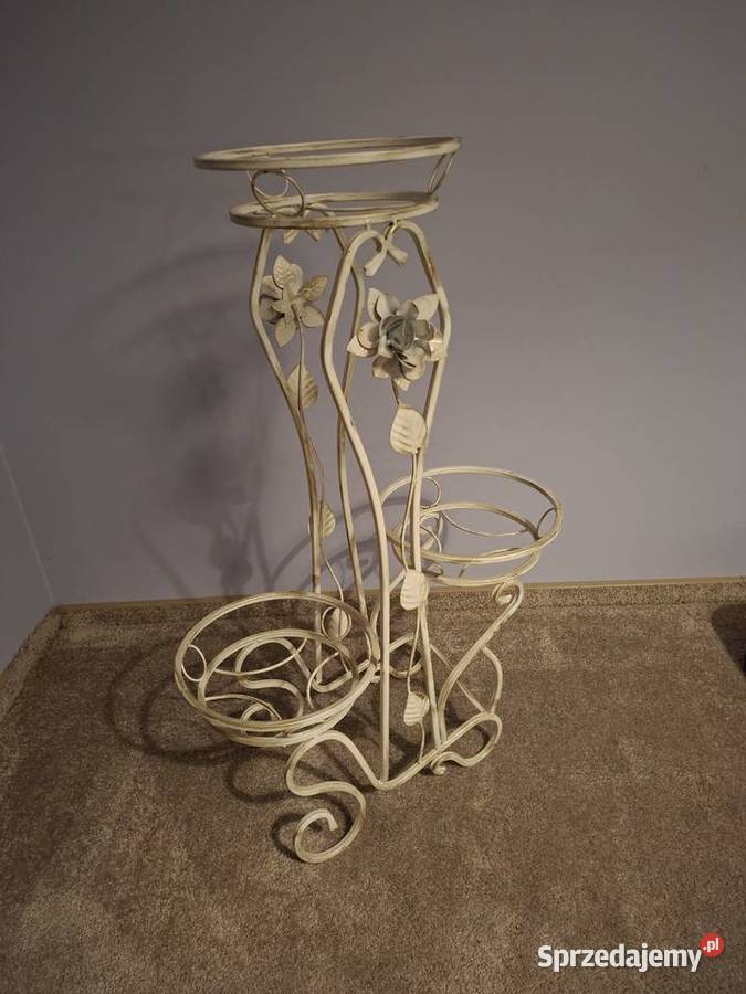 Kwietnik stojący na 3 kwiaty łódzkie