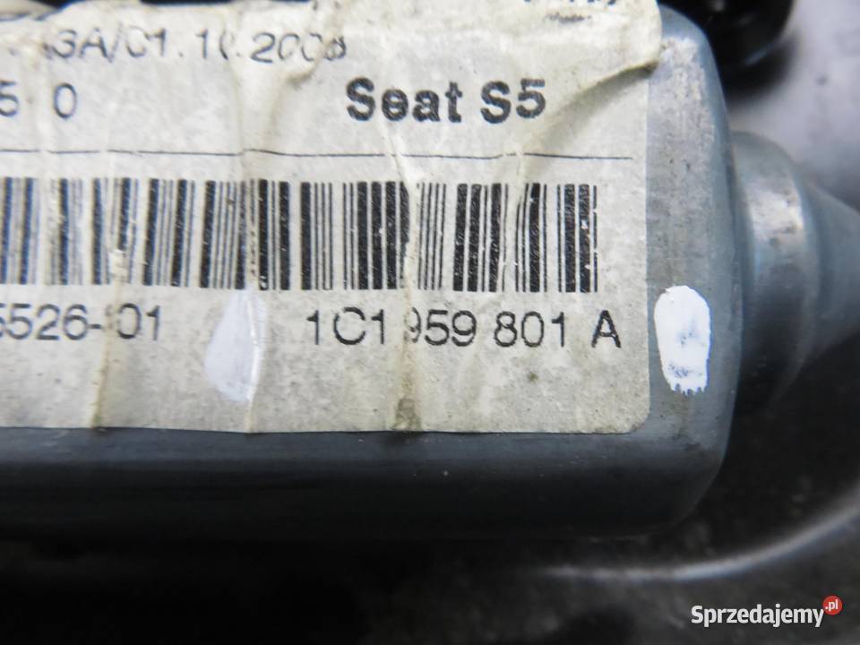 PODNOŚNIK SZYBY LEWY PRZEDNI SEAT LEON I 1M1 Mechanizmy opuszczania szyb