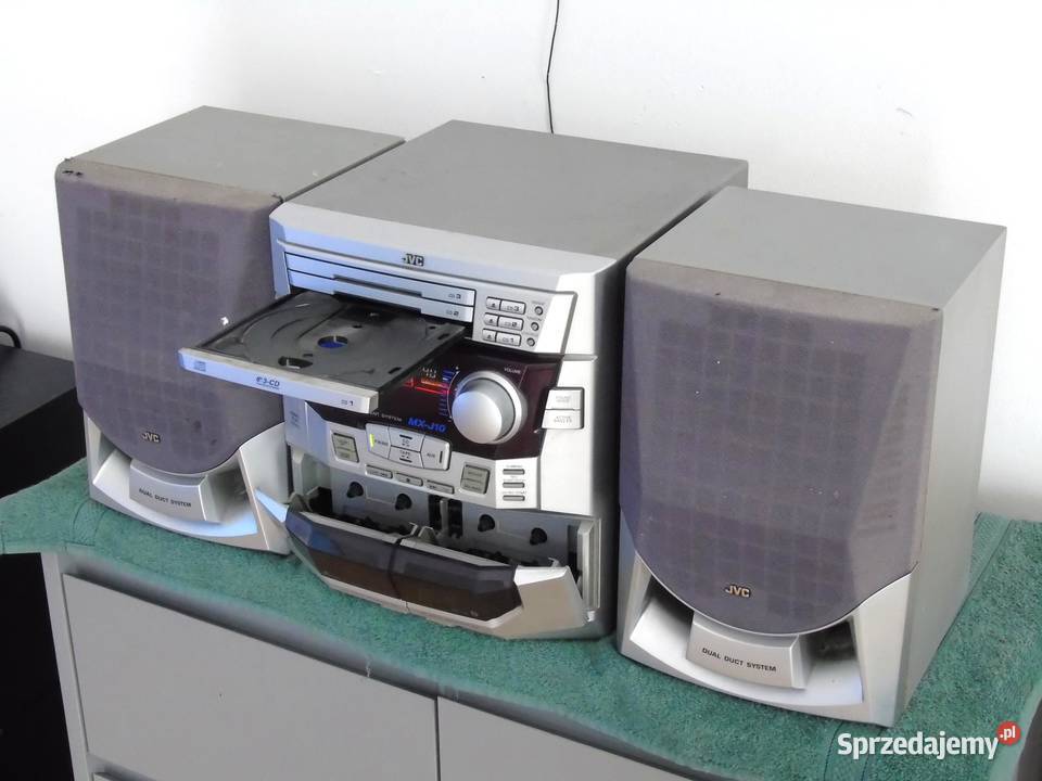 Wieża JVC kolumny Radio AUX mocna DOSTAWA Jasło