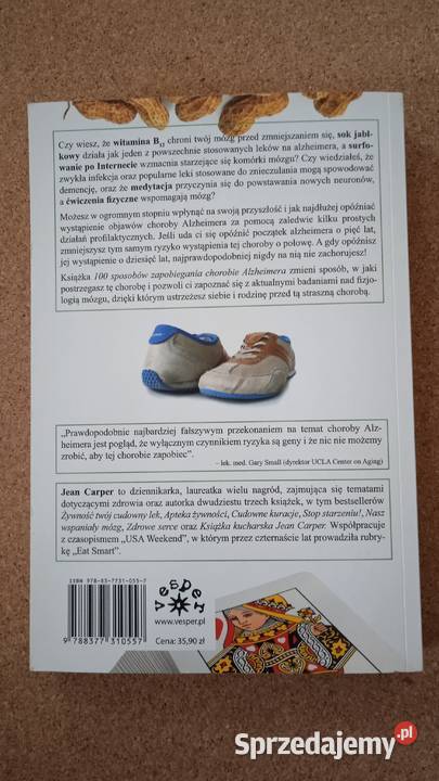 100 sposób zapobiegania chorobie Alzheimera miękka Warszawa