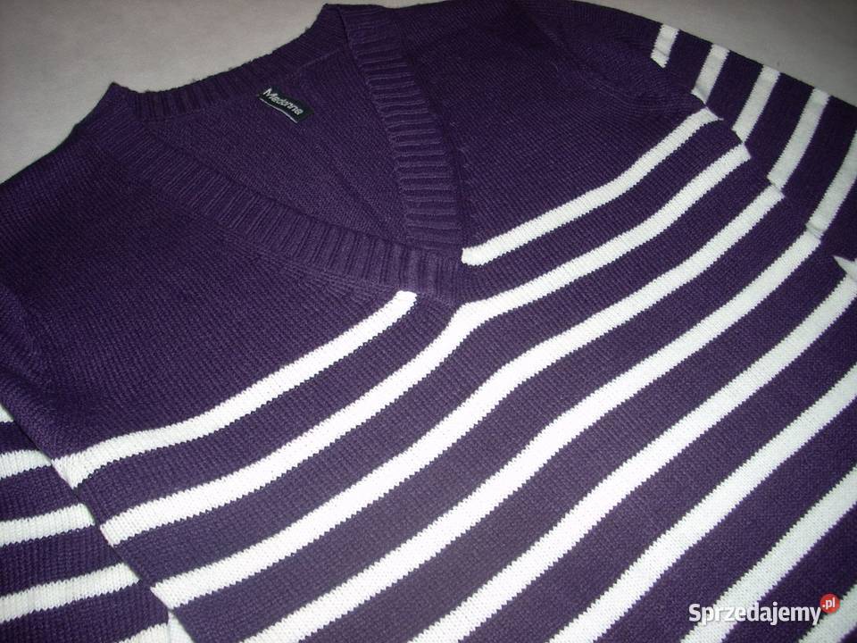Madonna sweter w pasy fiolet 36 38 Nowy Sącz