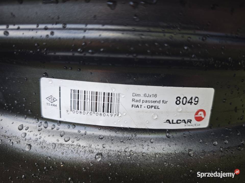 Felgi 16 5x98 ET365 Fiat Dobl łódzkie Czyżemin sprzedam