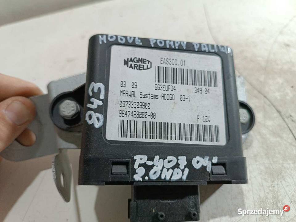 MODUŁ STEROWNIK POMPY PALIWA PEUGEOT 307 20 HDI wielkopolskie