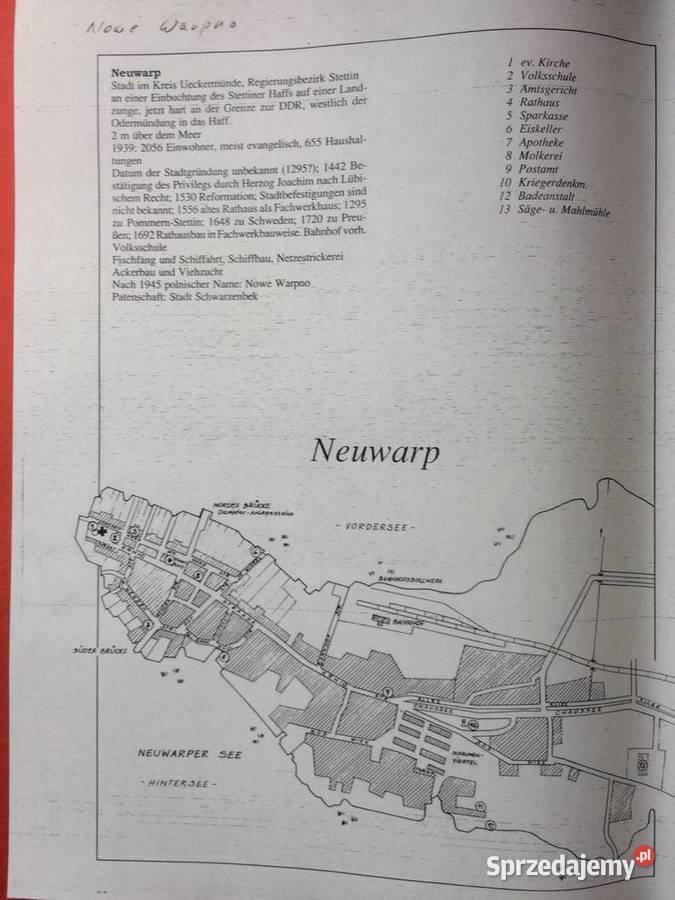 445 Niemiecki Plan Nowego Warpna zachodniopomorskie Szczecin