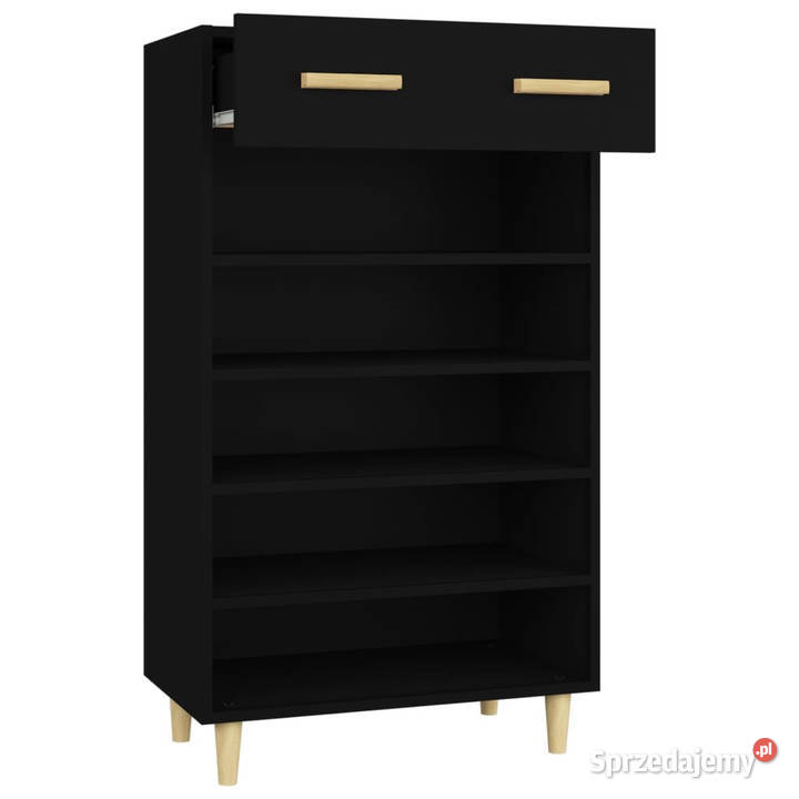Szafka na buty czarna 60x35x105 materiał Warszawa