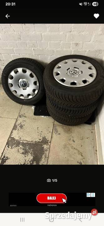 Opony zimowe r15 65x195 vw lubuskie