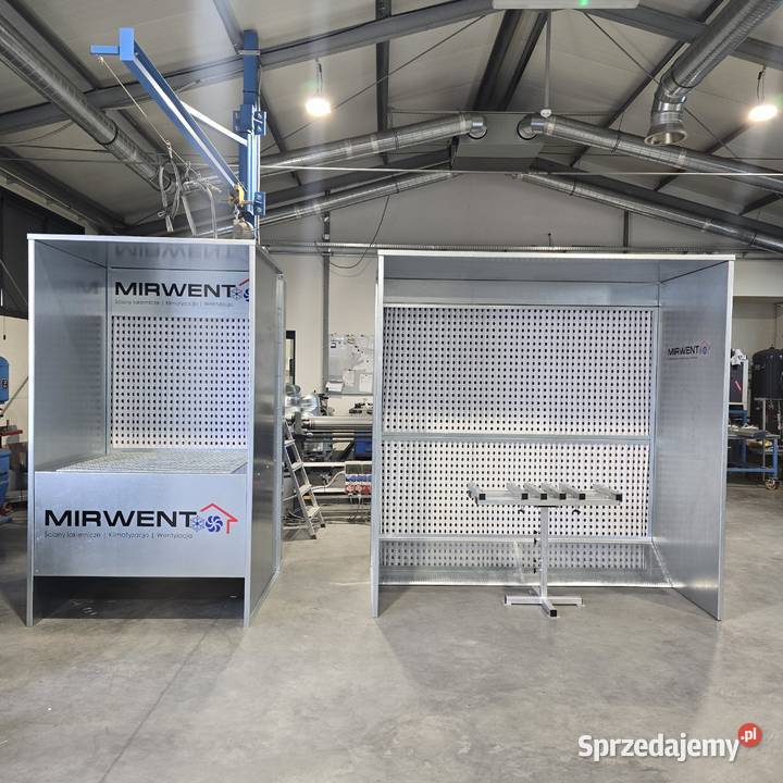 Ściana lakiernicza mała z odciągiem podłogowym