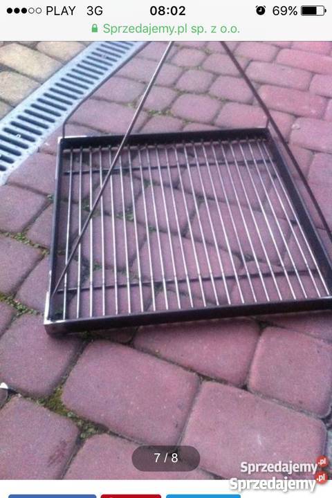 Grill ogrodowy wiszący ruszt ogniskiem Krosno