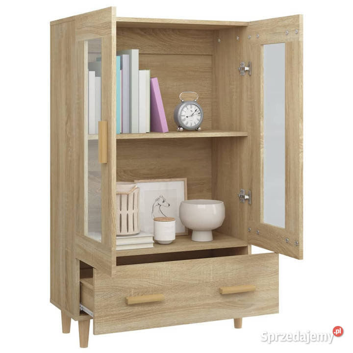 Wysoka szafka dąb sonoma 70x31x115 materiał Warszawa