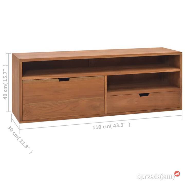 vidaXL Szafka pod telewizor 110x30x40 lite mazowieckie Warszawa