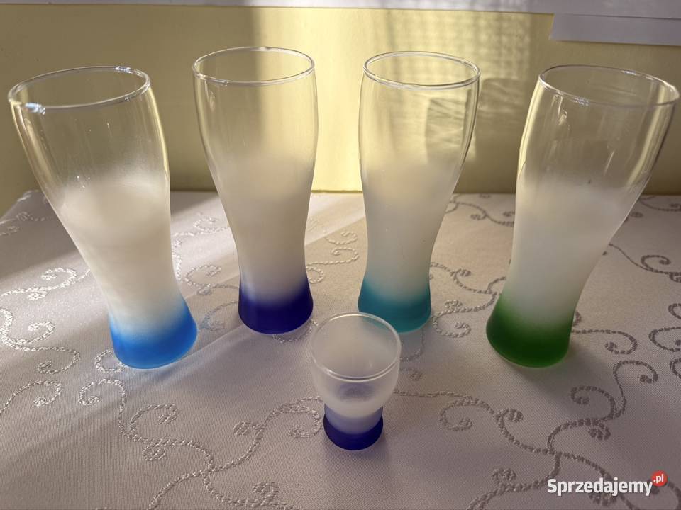 Zestaw Szklanek Szronionych Kieliszek Vintage Czerwionka-Leszczyny