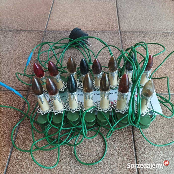 Stare zabytkowe lampki choinkowe z czasów PRL dolnośląskie Stronie Śląskie