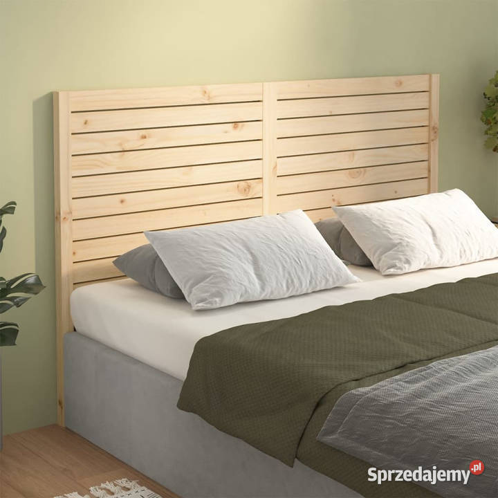 Wezgłowie łóżka 186x4x100 lite drewno sosnowe