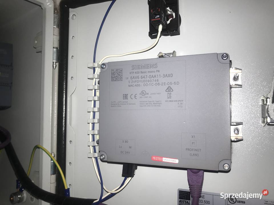 SIMATIC PANEL KTP 400 BASIC mono PN siemens Produkcja Legionowo