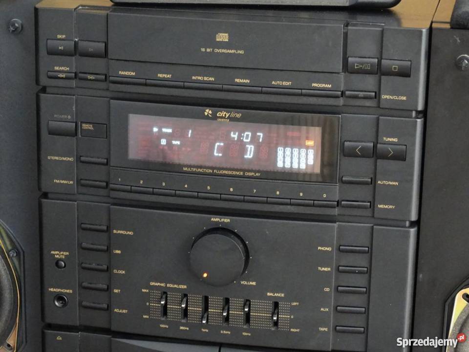 Wieża Grundig pilot kolumny mocna sprawna i podkarpackie Jasło