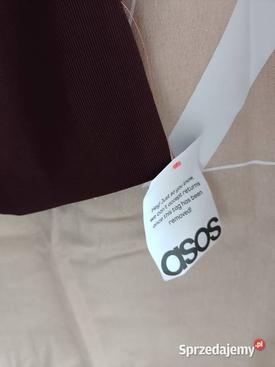 4042 ASOS Design Brązowa ołówkowa kamizelka Kraków