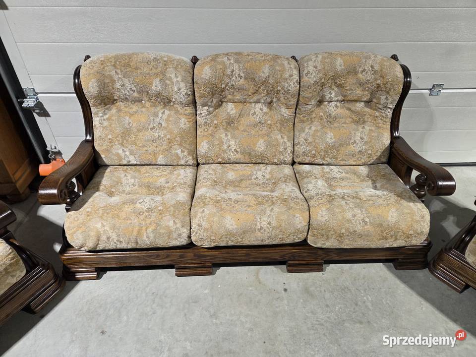 Masywny dębowy zestaw wypoczynkowy 311 wielkopolskie Sławoszewek