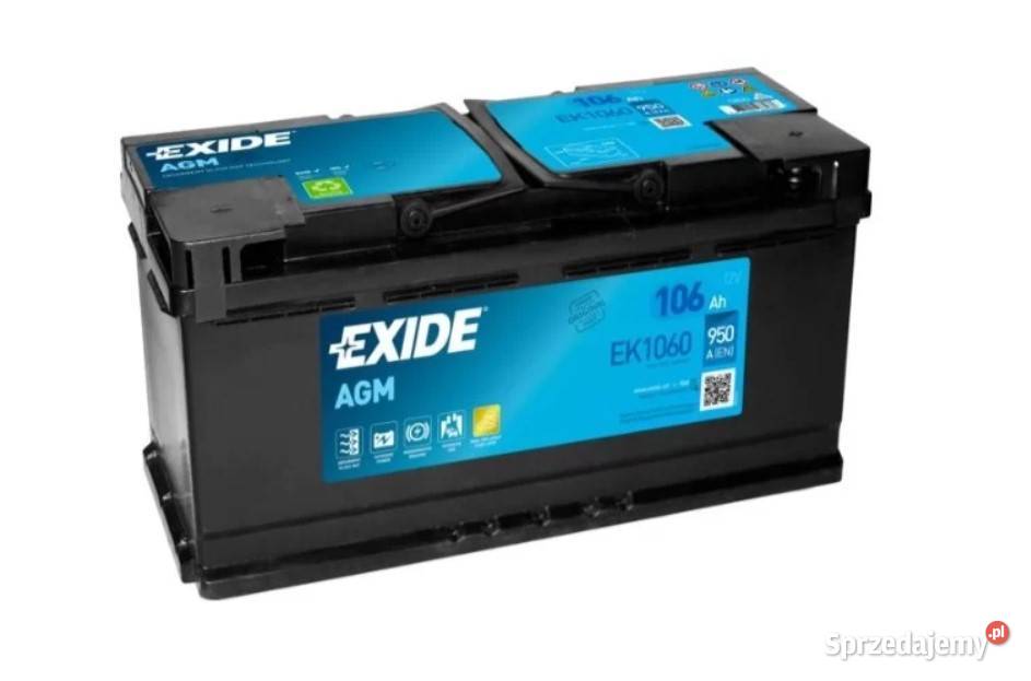 Akumulator EXIDE AGM STARTSTOP EK1060 106Ah 950A lubelskie Biała Podlaska