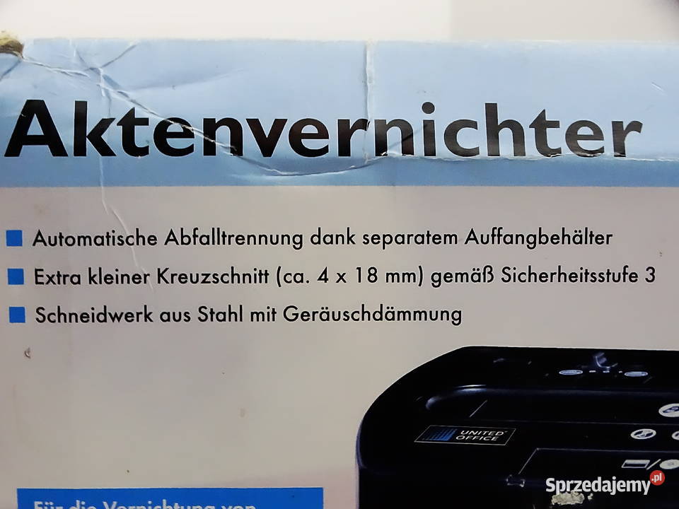 Niszczarka dokumentów UNITED OFFICE UAV 380 A1