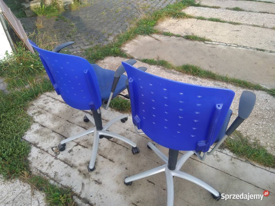 Dwa krzesła biurowe obrotowe Sitag lubelskie