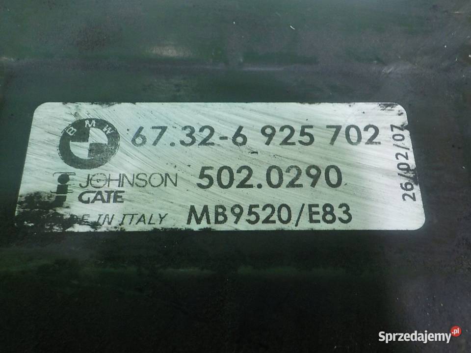 BMW X3 E83 LIFT 20 D 07r 5D wentylator chlodnicy osobowe Suków sprzedam